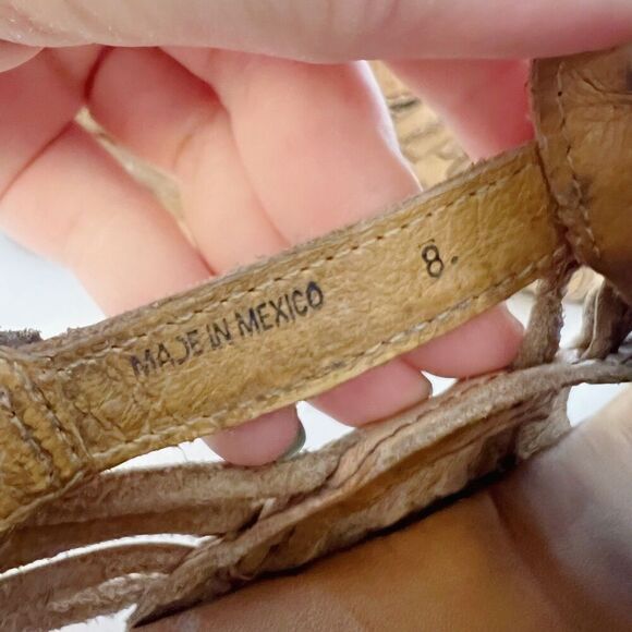 Bed Stu Claire III Women's Tan Leather Sandal Strappy Gladiator Boho Size 8 - Picture 3 of 8